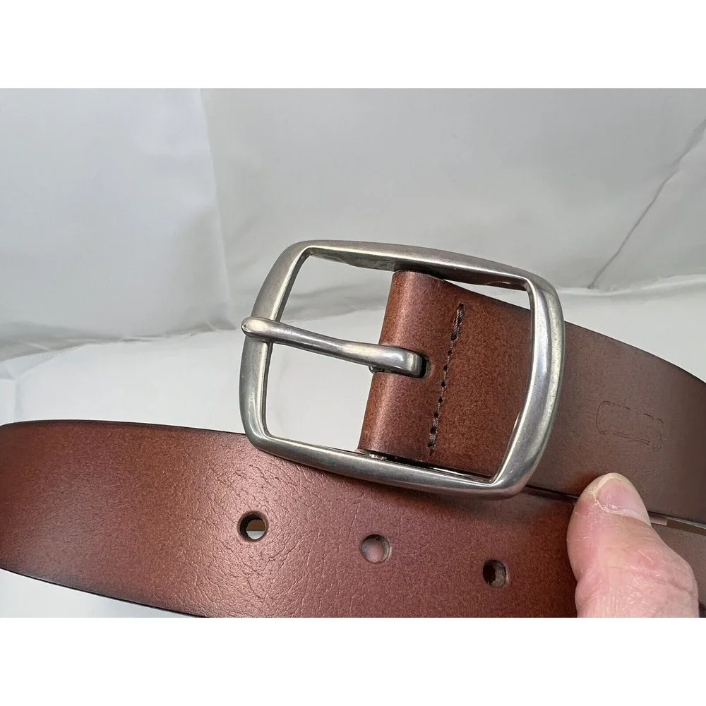 Chaps Men’s Belt Brown Genuine Leather 34
